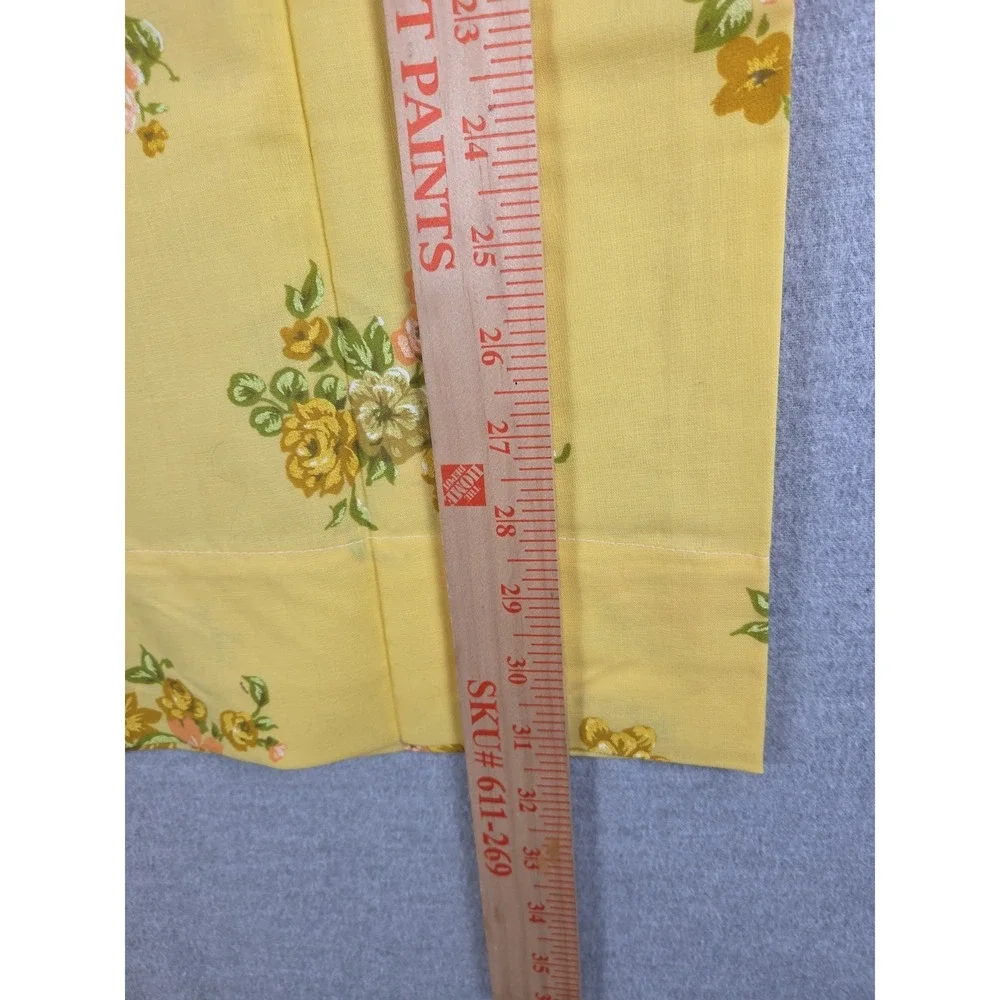 Floral Pillowcase Set Vintage Yellow Flower Bunch All Over Print‎ Pillow Bedding
